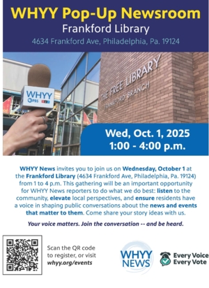 WHYY Pop-Up Newsroom